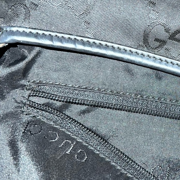 π₯π₯πππ«VINTAGE GUCCI JACKIE KENNEDY Bag Black Canvas/Leather ππππ - Picture 16 of 16